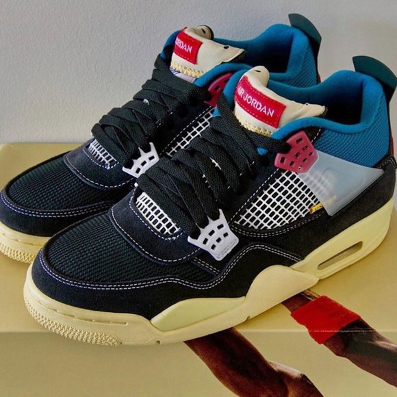 Size 8- Jordan 4 Retro x Union LA Off Noir